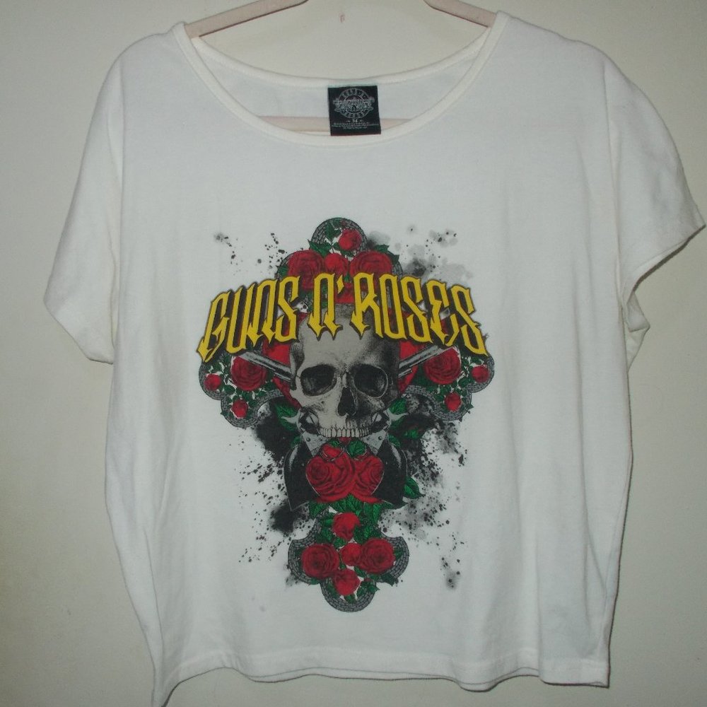 Guns N Roses Graphic Tee White/Multi Color Size Medium